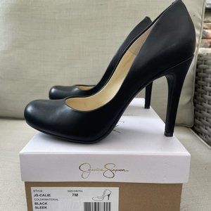 Jessica Simpson Calie Matte Black Heels